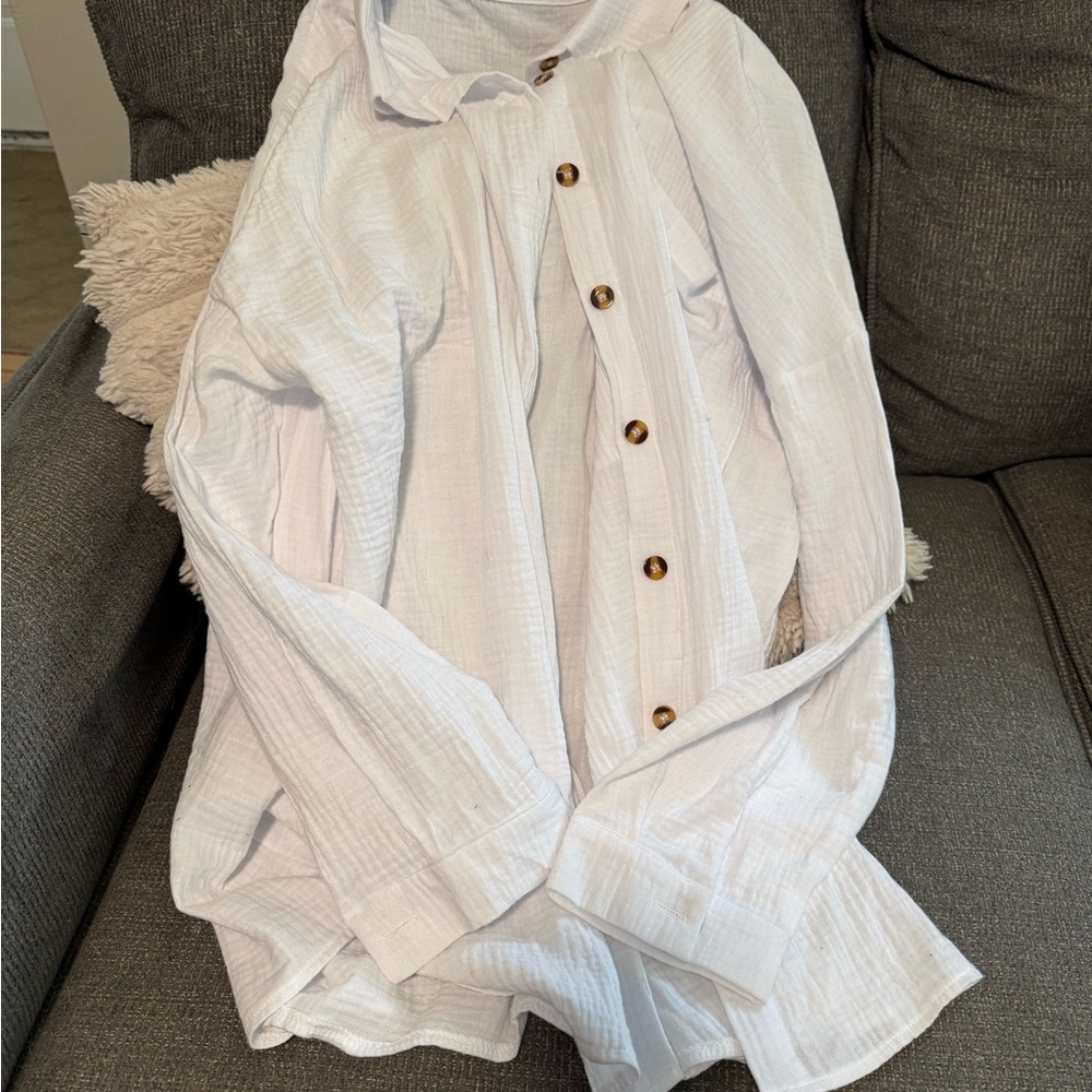 White Button-Up Shirt